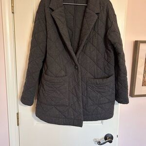 Carve Designs Quilted Gray Blazer Jacket